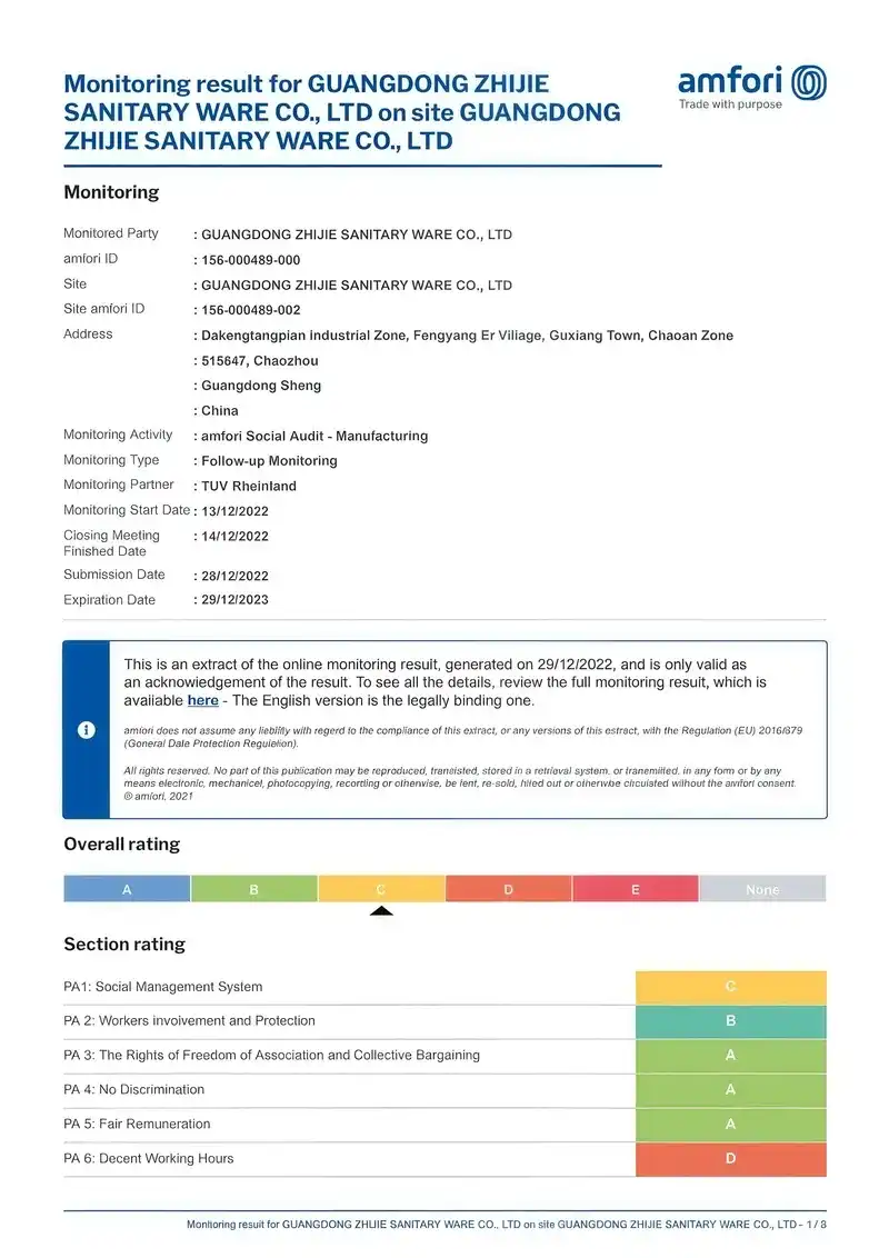 amfori BSCI and SEDEX audit