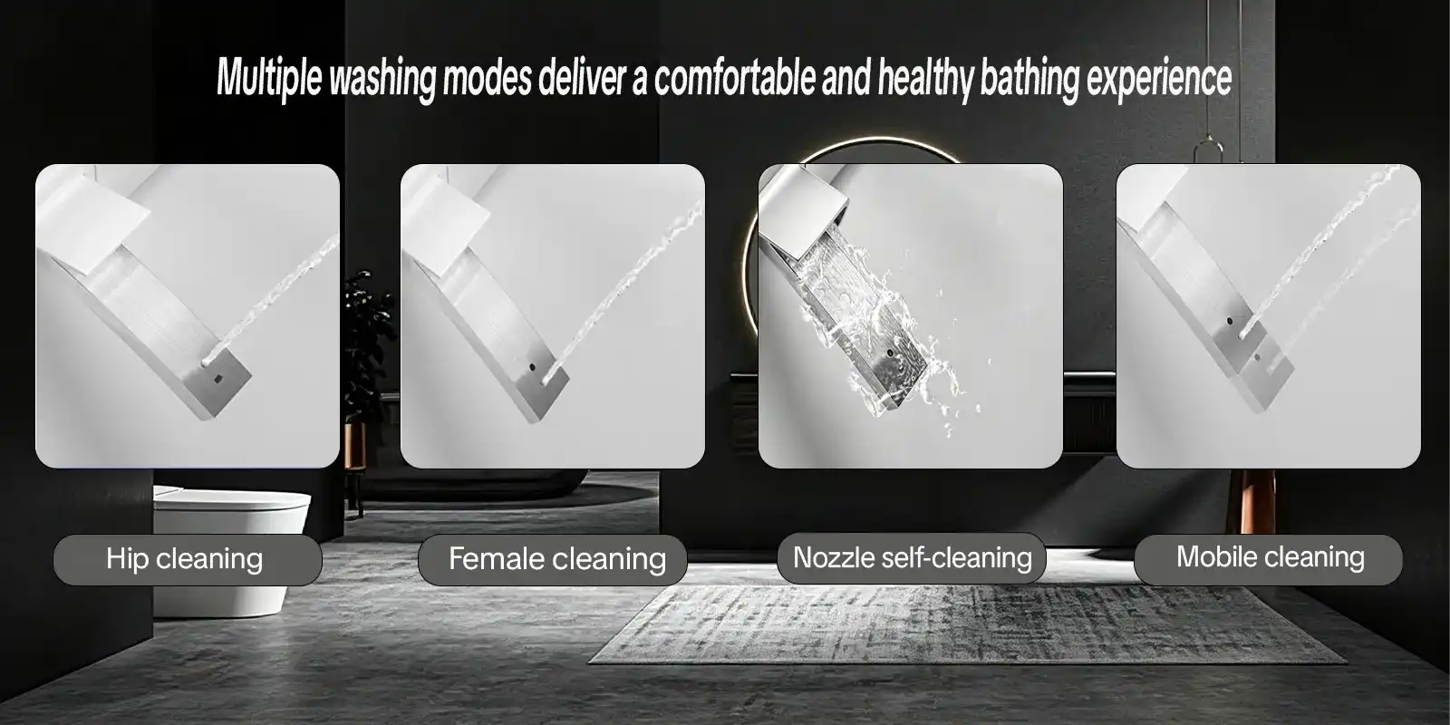 JETMAN Integrated Smart Toilet A8 Commercial Bathroom Project Display