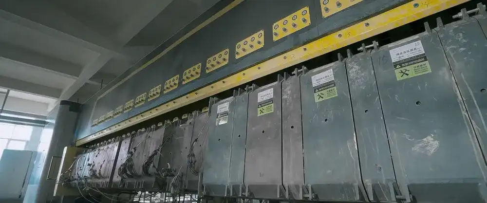 High-pressure casting line