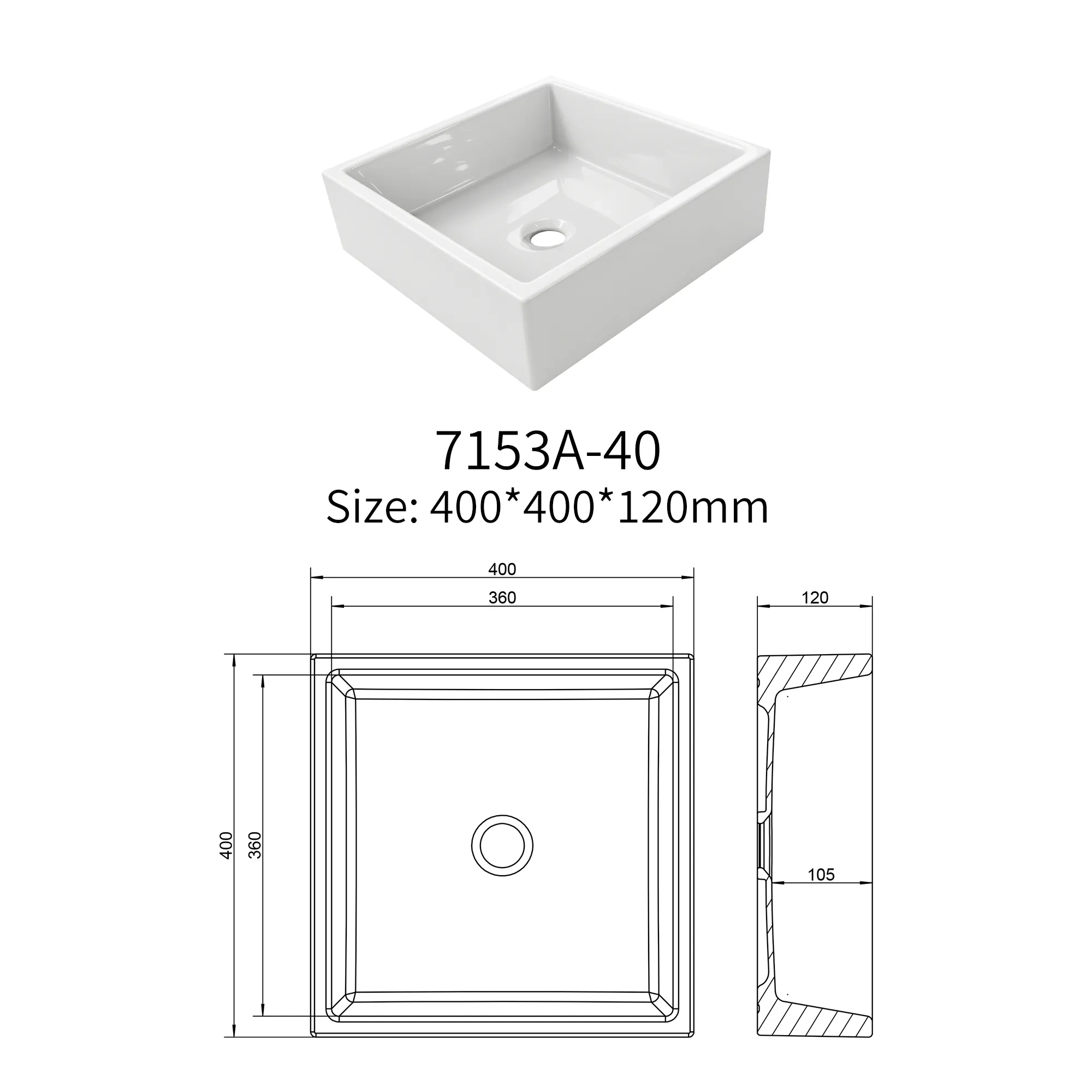 Jetman countertop basin