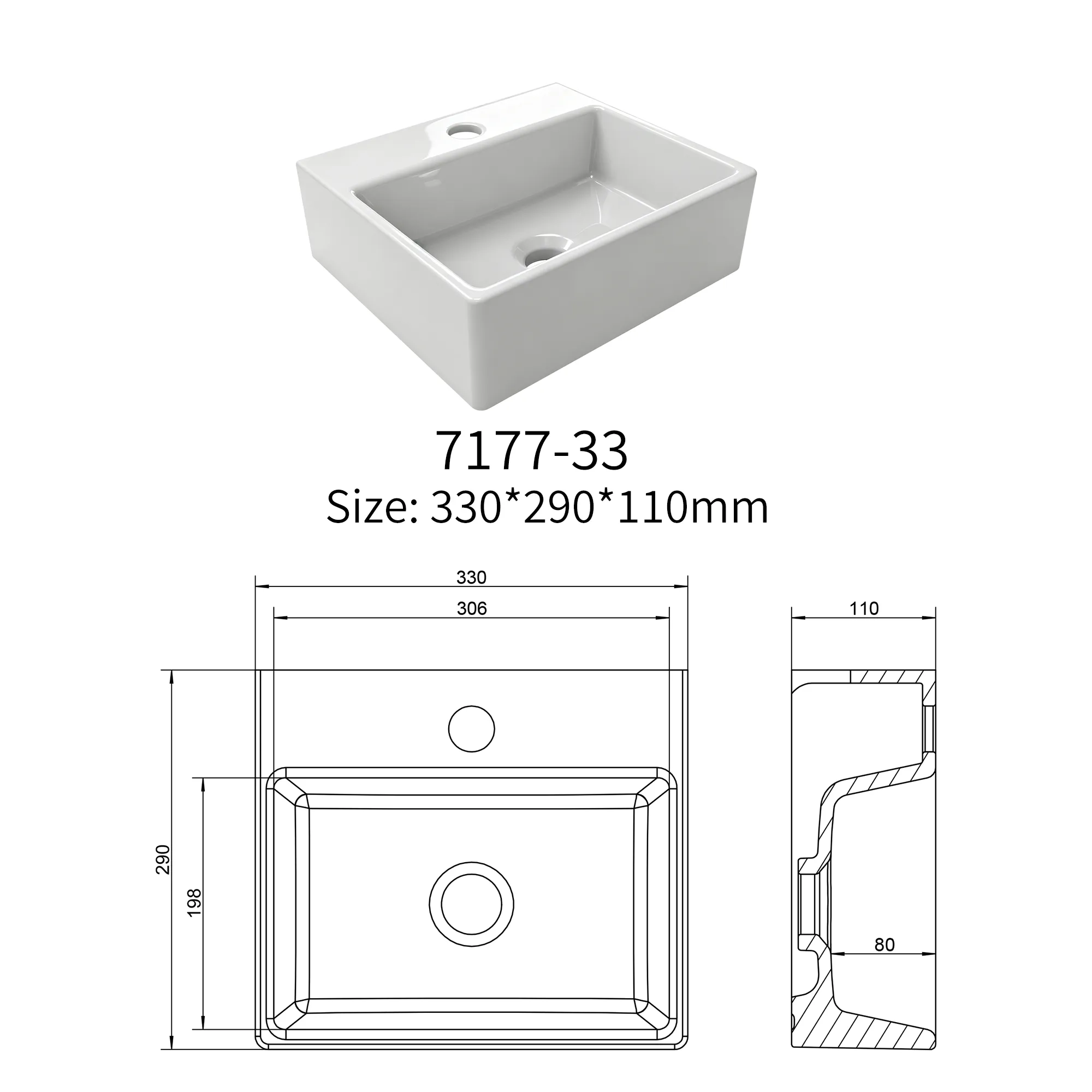Jetman countertop basin