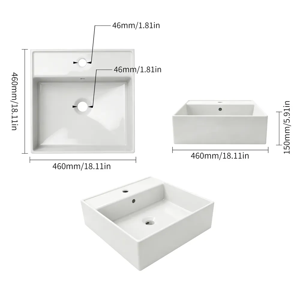 Jetman countertop basin