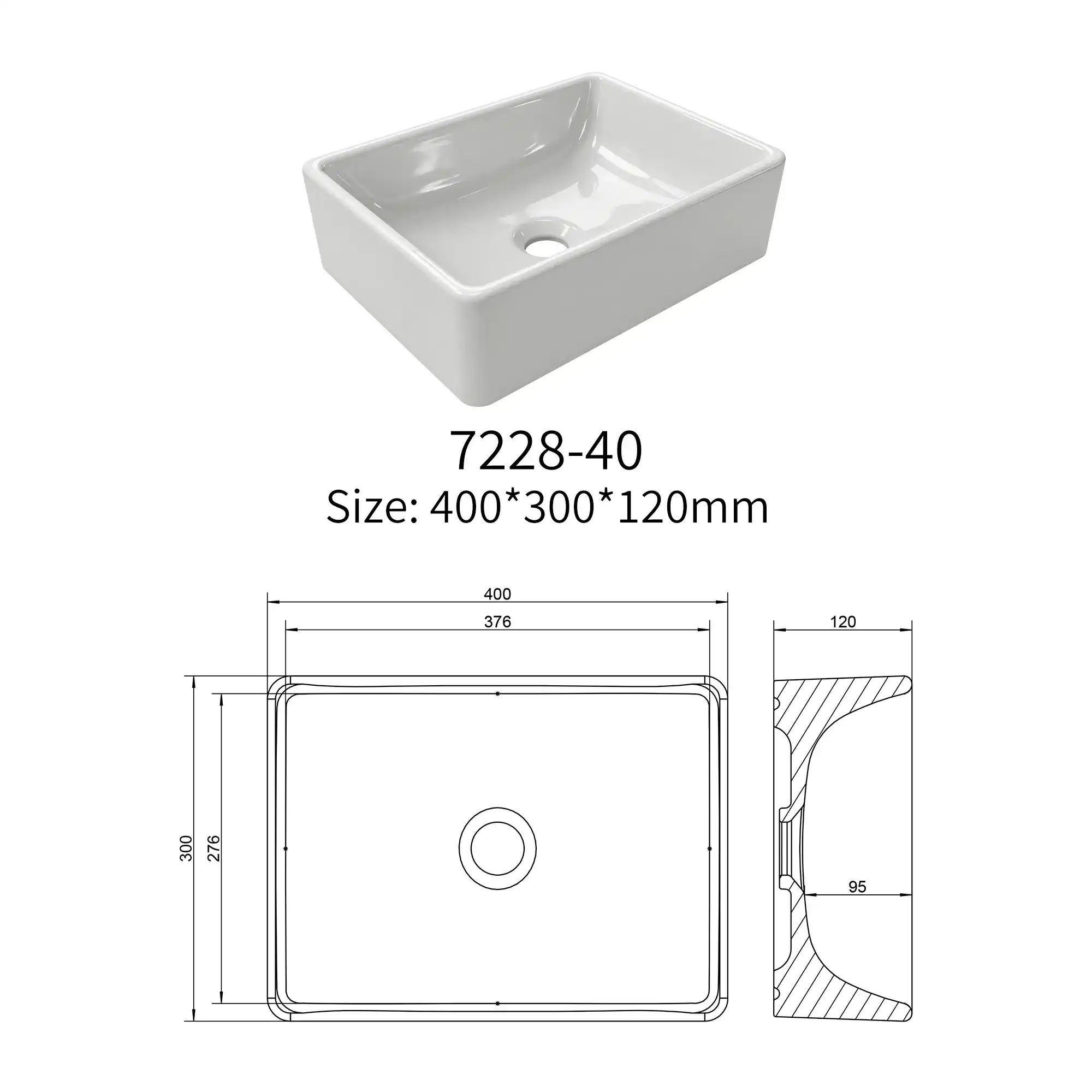 Jetman countertop basin