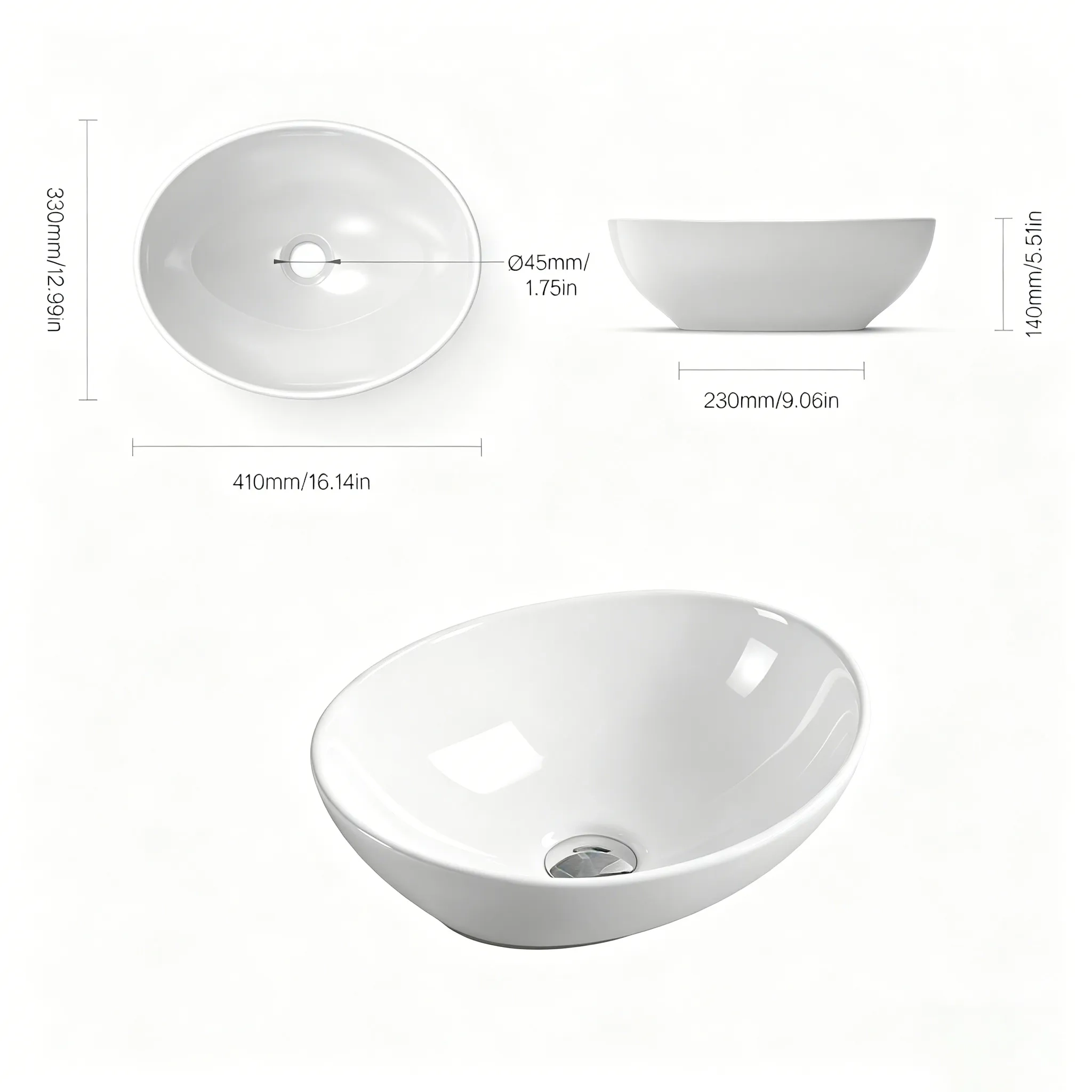 Jetman countertop basin