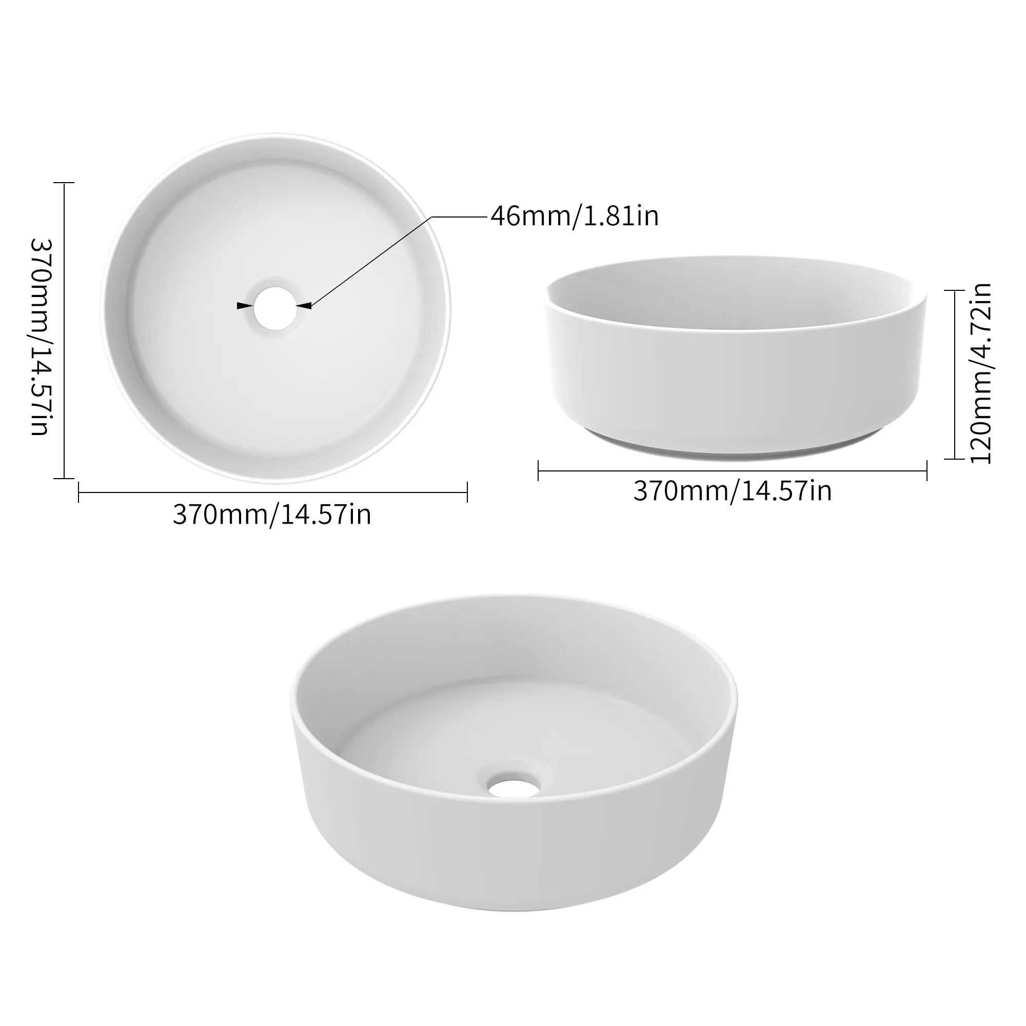 Jetman countertop basin