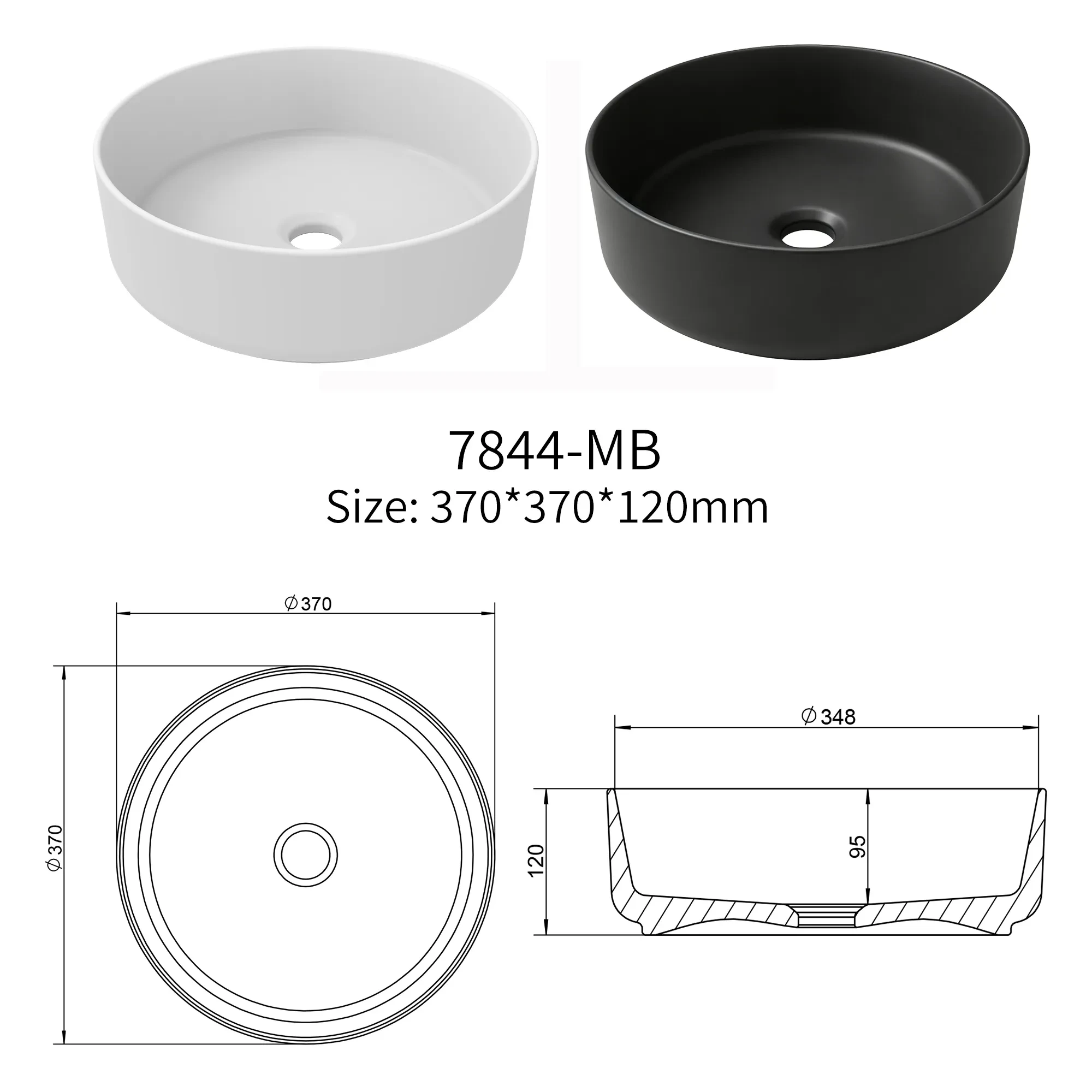 Jetman countertop basin