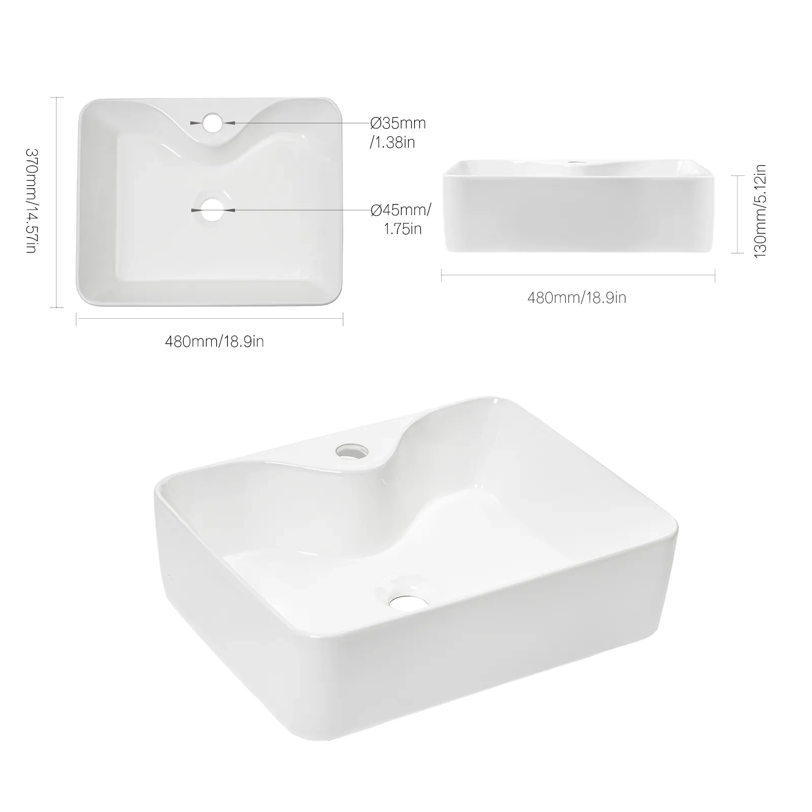 Jetman countertop basins
