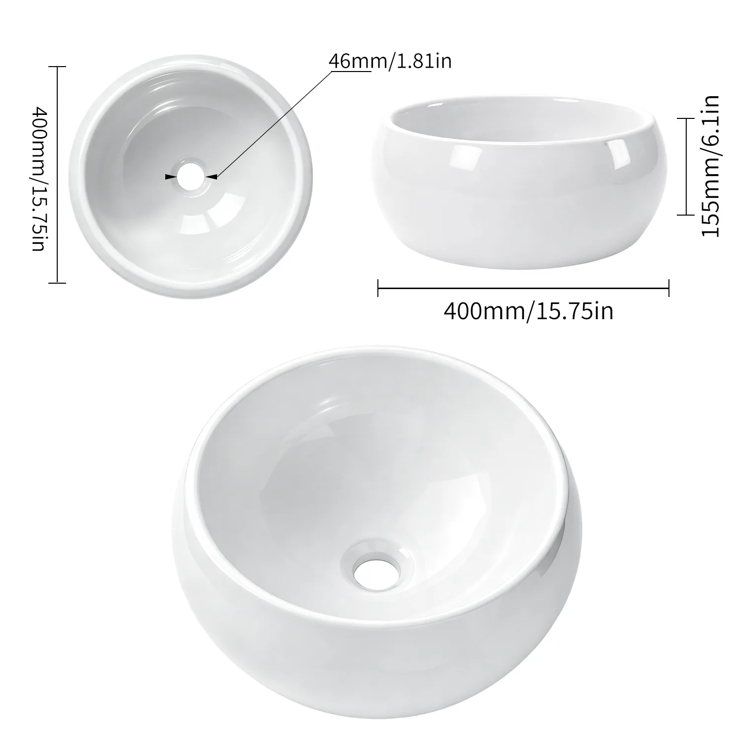 Jetman countertop basins