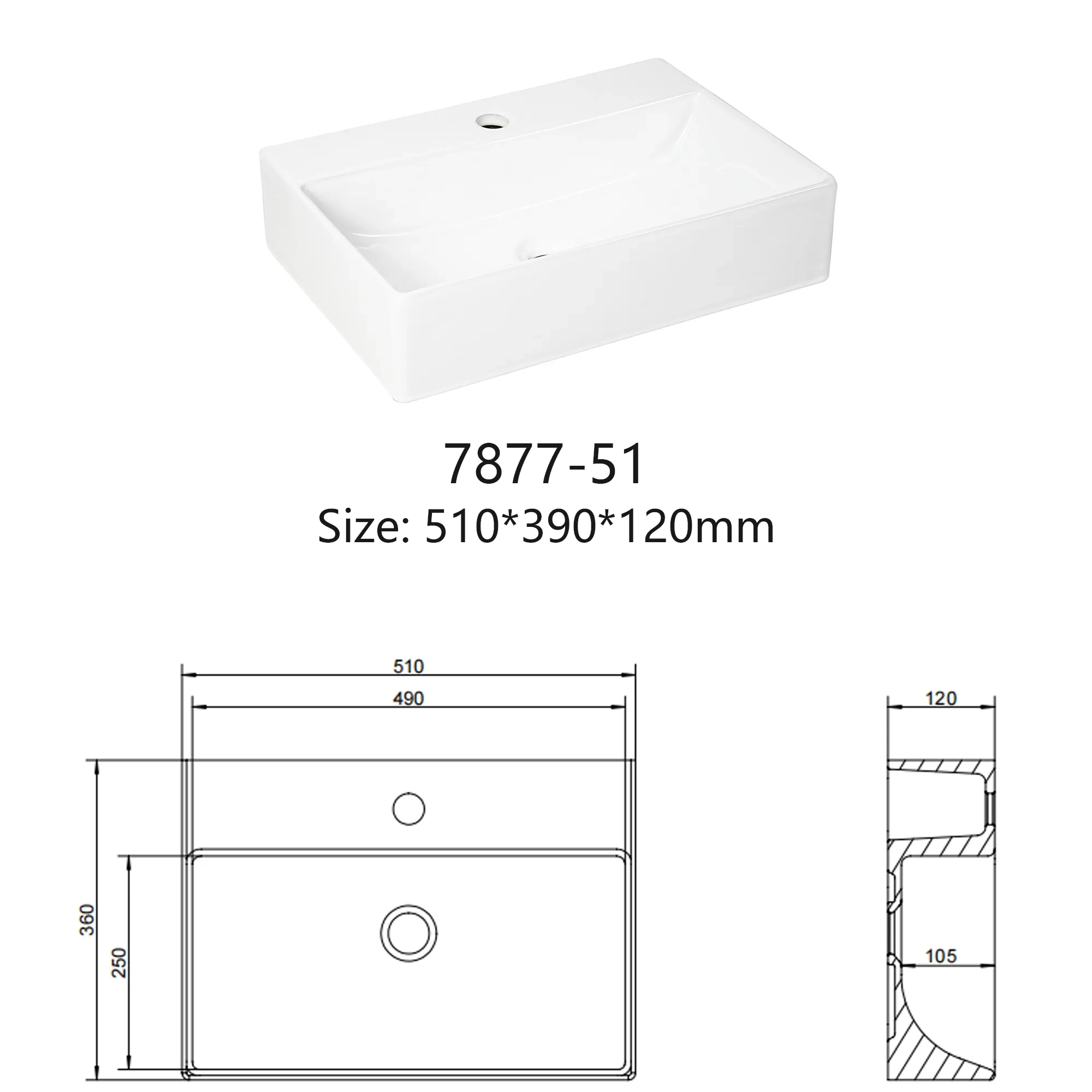 Jetman countertop basin