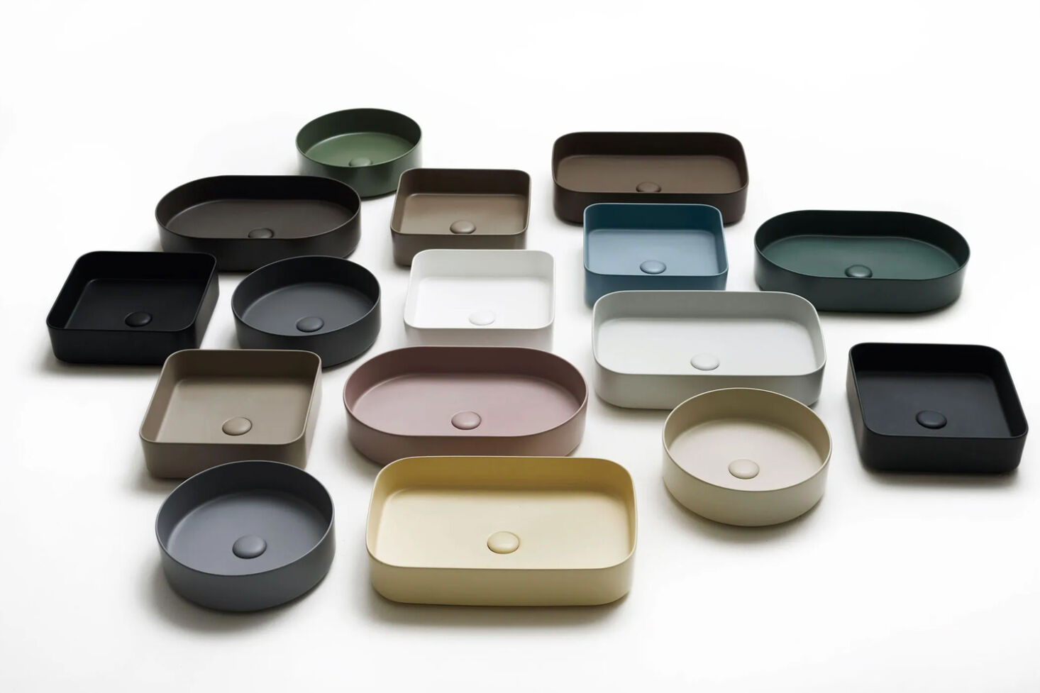 Custom bathroom sink color and surface finish options