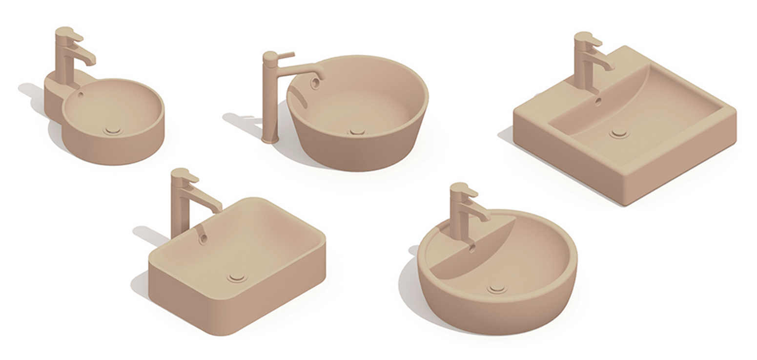 Custom ceramic basin shapes for OEM bathroom product development